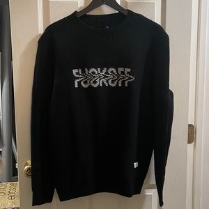 STAMPD F*** OFF SWEATER - BLACK / SIZE M